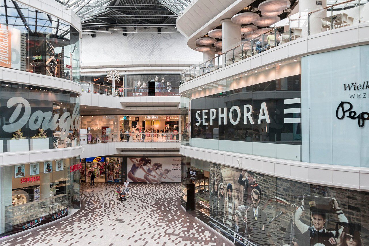 Shopping mall interior in Hua Hin