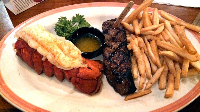 KO Seafood Hua Hin steak and lobster